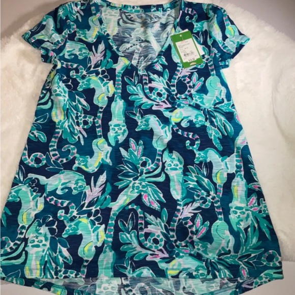 Lilly Pulitzer NWT Etta V-Neck Top In The Details $48 Size XXS - Picture 5 of 10